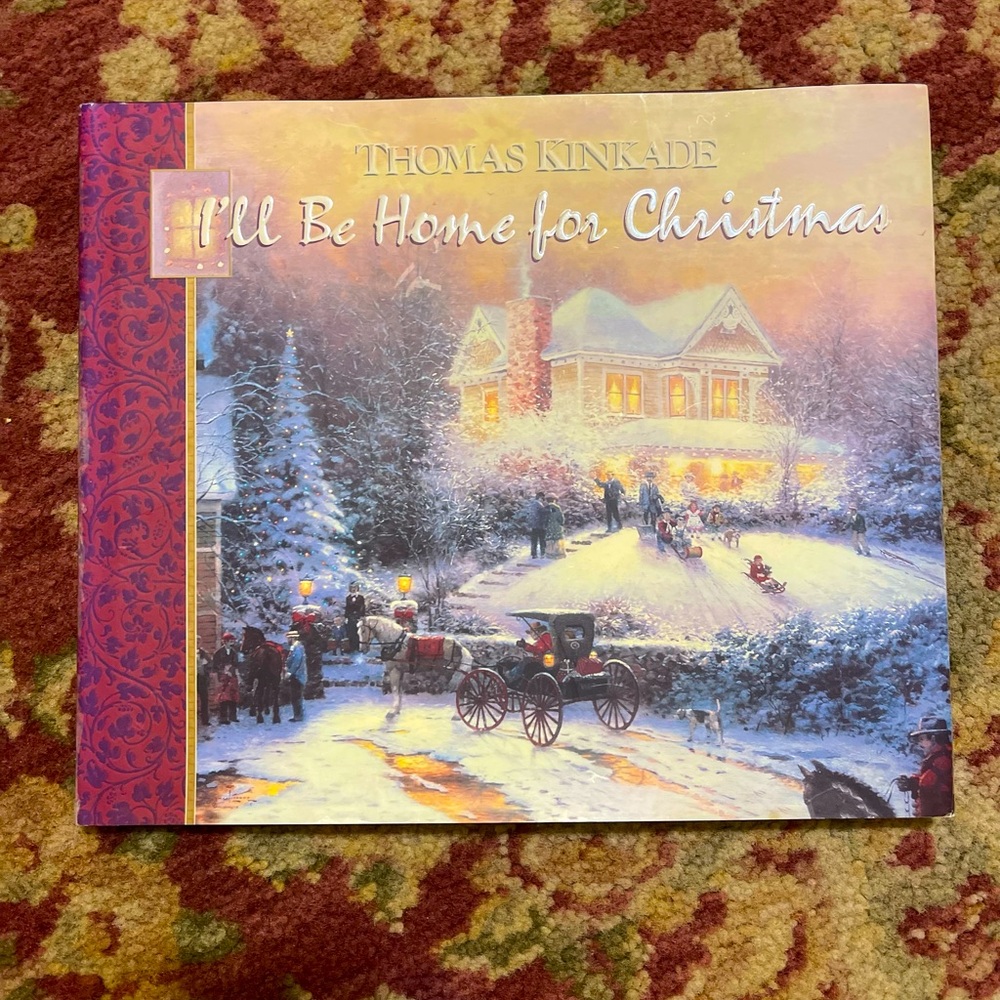 📚 I'll Be Home for Christmas by Thomas Kinkade (1997) Coffee table Books